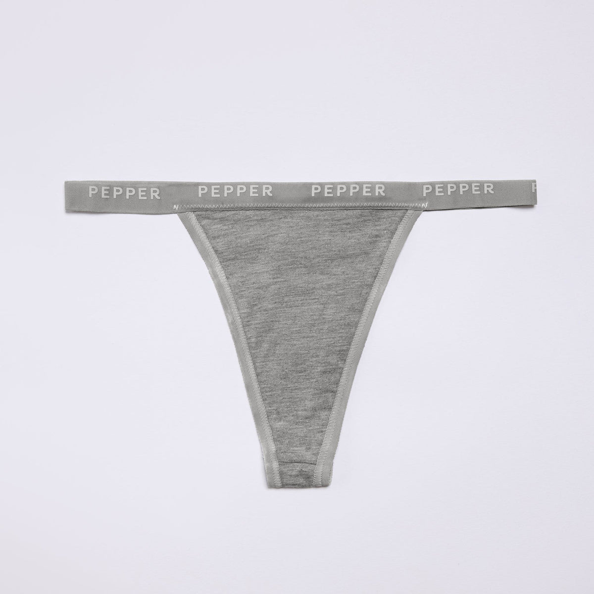 Supima® Cotton String Thong 3 Pack Heather Grey